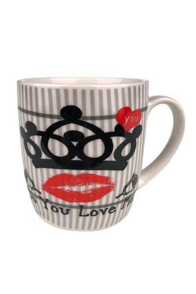 OEM Cană ceramică cu mesaje de dragoste, 200 ml, 9X9 cm, M3