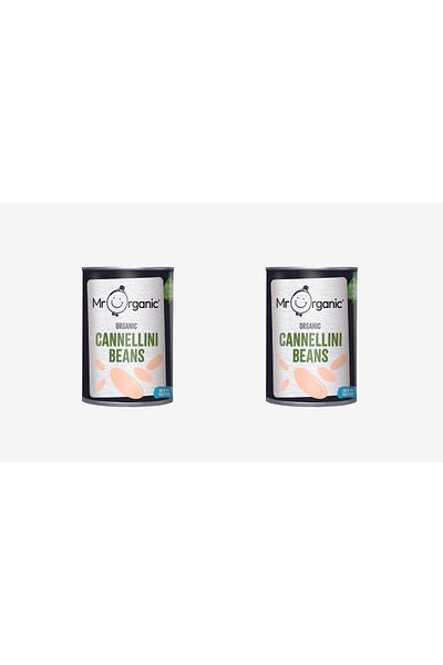 MR. ORGANIC السيد أورجانيك، فاصوليا كانيليني عضوية 400 غرام (عبوة من قطعتين)