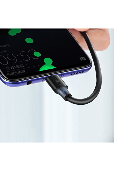 Ugreen Kabel przewód przejściówka USB - USB-C Quick Charge 3.0 3A 0.25m czarny