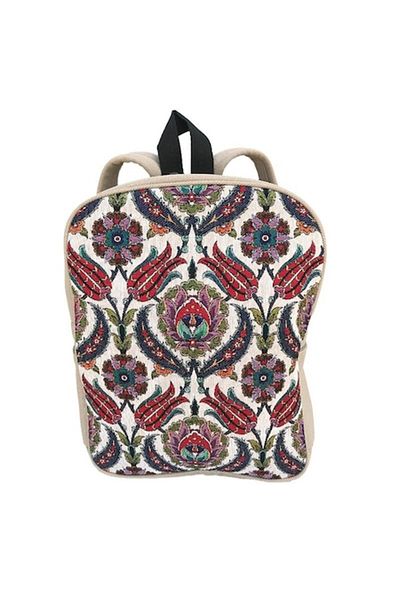 OEM Rucsac textil cu imprimeu floral, M1, 30x37 cm