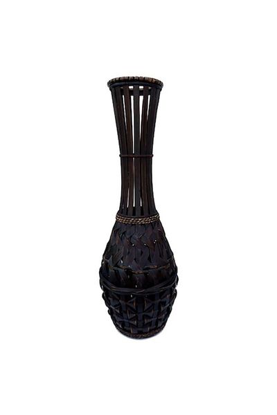 OEM Vază decorativă din ratan cu gât subțire 70 cm