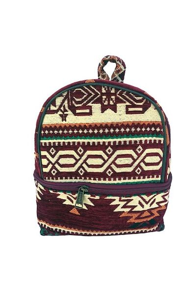 OEM Textile Backpack with Traditional Pattern and Large Front Pocket, M2, 23x27 cm