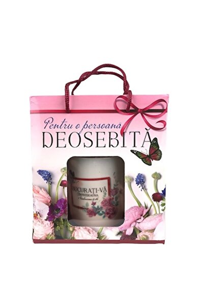 OEM Cană ceramică cu lingură și șiret, ambalată în pungă cadou