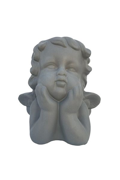 OEM Decorative Vase, Ceramic, Angel, 20x19cm, Grey