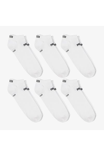 Puma Elements Sneaker Unisex White 6-Piece Socks