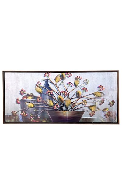 OEM Tablou, Ramă din plastic, 92x42cm, Flori uscate