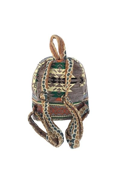 OEM Rucsac din material textil cu model traditional si buzunar mare in fata, M4, 23x27 cm