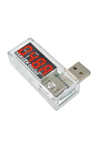 OEM Voltmetru USB, transparent