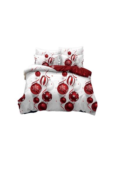 JOJO HOME Lenjerie de pat, Jojo Home, Finet, 2 persoane, 6 piese, Globulete, 230x240cm, Multicolor