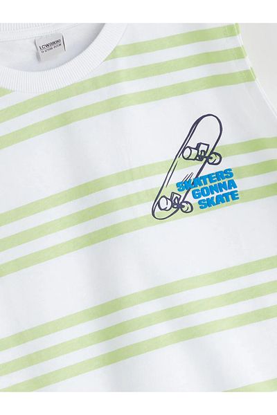 LC Waikiki Lcw Kids Green Crew Neck Male Child Undershirt