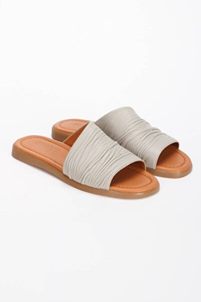 inyola Women's Skin Genuine Leather Daily Slippers 6309