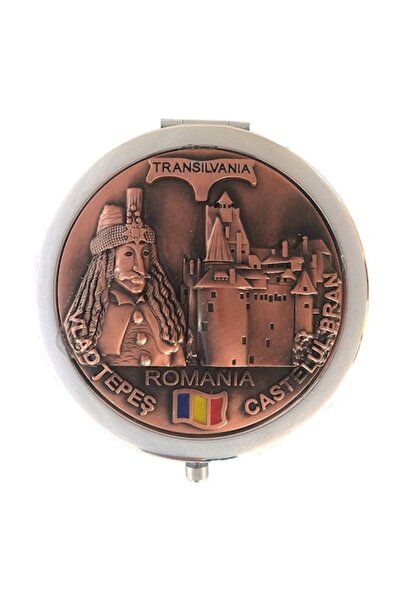 OEM Set 12 Oglinzi Metalice pentru Poșete, Vlad Tepes, 7x7cm, Multicolor, M2