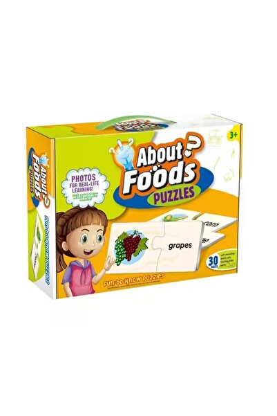 CREATIVE Puzzle with 30 pieces for children 3 years+, food theme, 28.5 x 21 cm, multicolor