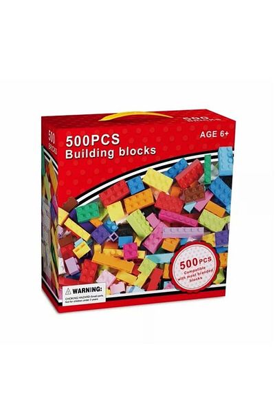 divendi-ro Blocuri de construcție cu 500/1000 de piese, pentru copii de la 6 ani +, plastic, multicolore, 1000