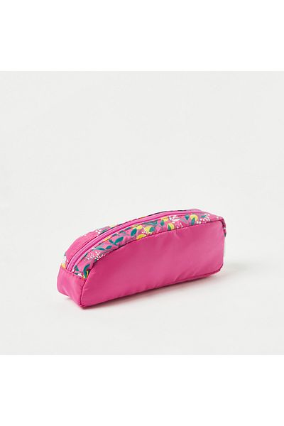 Juniors Lemon Print Pencil Case with Zip Closure