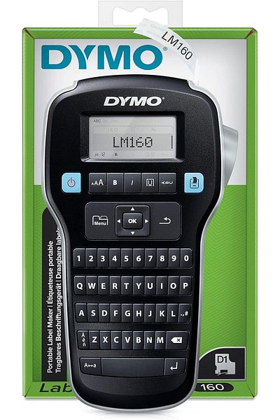 Dymo صانعة الملصقات المحمولة LabelManager LM160 (1790415)، أسود