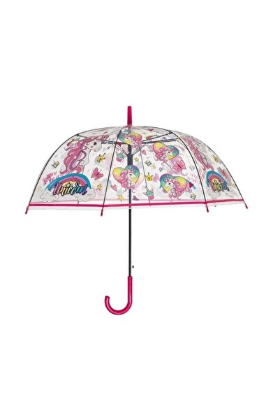 divendi-ro Umbrelă de ploaie cu tijă manuală, model Unicorn, pentru copii, 82...