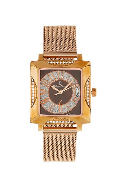Philippe Moraly Women Stainless Steel Analog Wrist Watch LS0952QRO