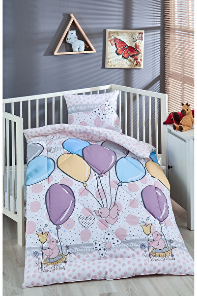 Komfort Home Printed 100% Cotton Silicone Fiber Baby Quilt+Pillow