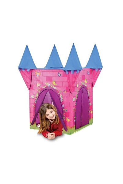 divendi-ro Cort pentru copii, castel și model prințesă, 3 ani+, 110x110x132cm, roz