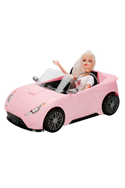 OYDAS Cindy My Cool Car - Pembe Araba-Beyaz Saçlı Bebek