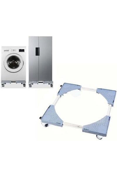 leostar Adjustable Refrigerator Mobile Base with Double Wheels – Movable Stand for Fridge, Washing Machine