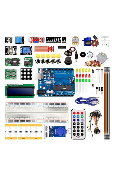 OEM Pachet compatibil Arduino Uno R3 + 24 componente electronice