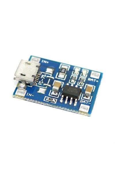 OEM Battery charging module, TC4056, Micro USB plug