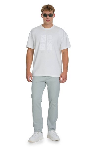 Hatemoğlu Gray Regular Fit Canvas Trousers with Side Pockets