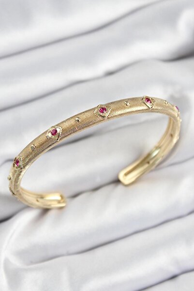 BUTİK AYVİTRİN أصفاد نسائية من حجر الزركون الملون باللون النحاسي موديل عتيق ب...