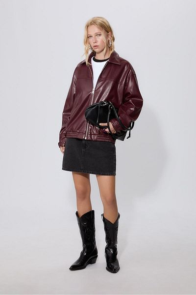 Stradivarius Shoulder bag with eyelets