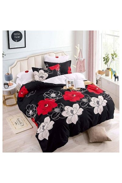 JOJO HOME Bed linen, Jojo Home, 6 pieces, 2 persons, 245x250cm, Finet Superior, Black Multicolor