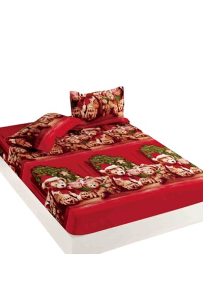 JOJO HOME Bed Sheet and 2 Pillowcases, Jojo Home, Finet, 2 People, 3 Pieces, Plush Toys Theme, 160x200cm, Mult
