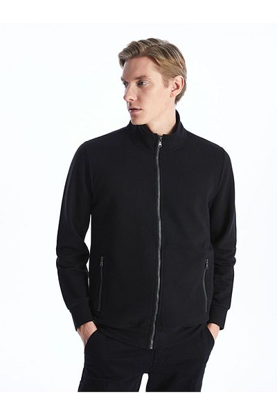 LC Waikiki LCWAIKIKI Classic Stand Collar Long Sleeve Men's Zipper Sweatshirt