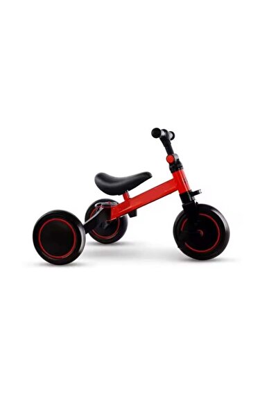 divendi-ro Tricicletă convertibilă în bicicletă de echilibru, roată față de 9 inch, roșie