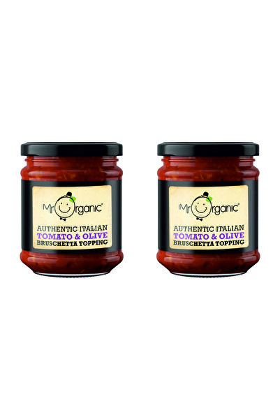 MR. ORGANIC السيد العضوي، صلصة بروشتا إيطالية أصلية بالطماطم والزيتون 200 غرا...