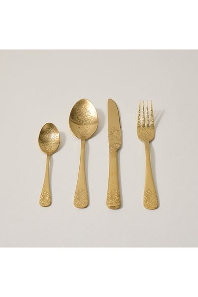 LA MESA 16 Pcs Cutlery Set Royal Gold