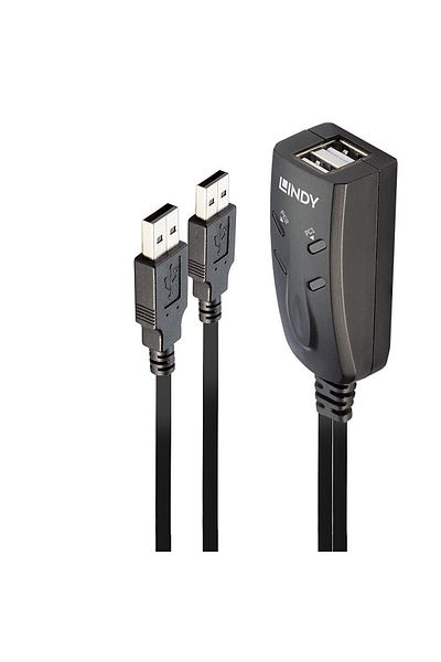 Electronica Przełącznik klawiatury i myszy USB Lindy KM dla 2 komputerów, 32165