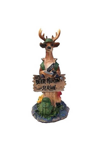 OEM Figurină decorativă din ceramică reprezentând un cerb, 13 cm