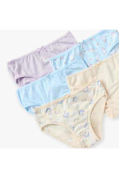Juniors Printed Briefs - Set of 5
