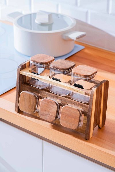 ACAR Calix Set of 6 Spice Rack with Stand