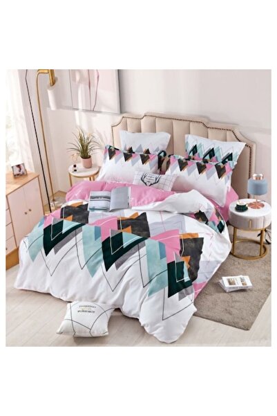 JOJO HOME Lenjerie de pat Jojo Home, 6 piese, 2 persoane, 245x250cm, Finețe s...