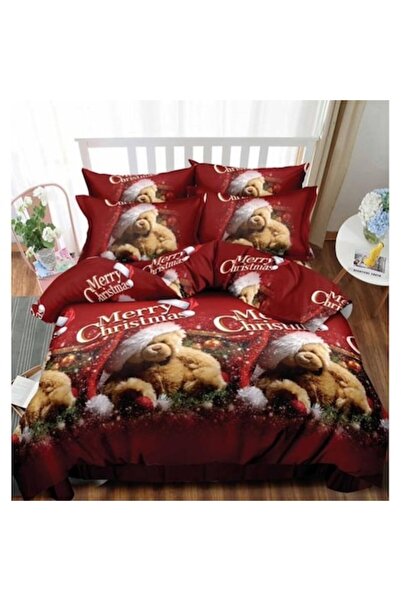 OEM Bed Linen Set, Elastic Sheet, Flannel, 2 Persons, 6 Pieces, Teddy Bear, 1...