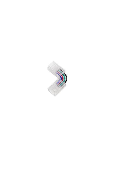 OEM Conector LED Strip in L, 4 pini, 10mm