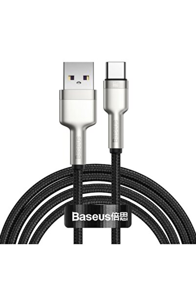 Baseus Σειρά καλωδίων Μεταλλικό καλώδιο USB-C σε USB, 66W, 2m, Μαύρο