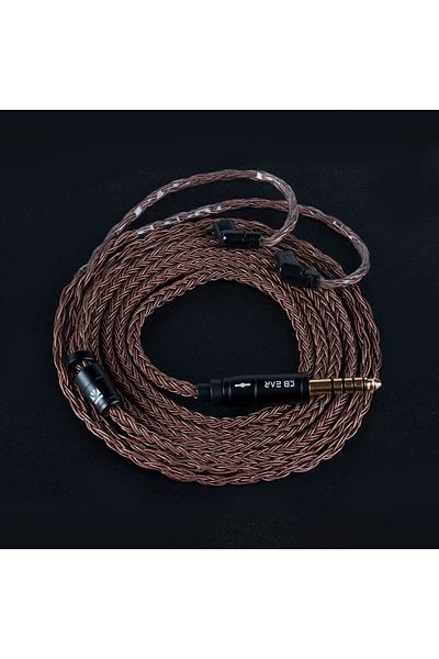 Choice QDC 4.4mm KBEAR 16 Core Pure Copper Earphone Cable 2PIN/MMCX/QDC Earbuds Connector Use For KZ EDX ZS