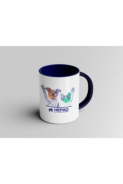 hepad Cat Dog Themed Mug