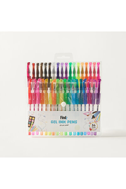 Lifestyle مجموعة أقلام حبر جل فيندز، 36 قطعة