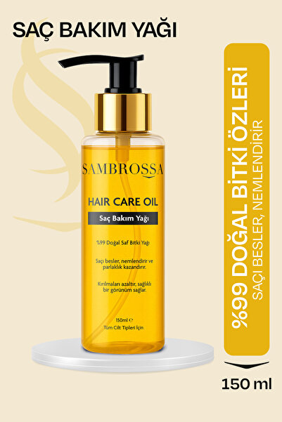 Sambrossa Saç Bakım Yağı 150 ml – Saf Bitki Özlü, Kırılma Karşıtı & Kolay Tarama
