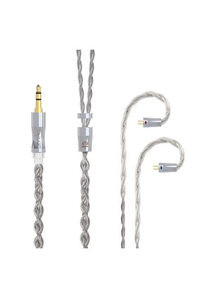 Choice 2Pin 3.5mm KBEAR Chord 6N Graphene+4N OFC Silver-plated Mixedly Braided Upgrade Cable With MMCX/2Pin